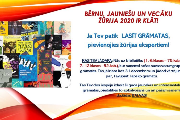 BĒRNU, JAUNIEŠU UN VECĀKU ŽŪRIJA 2020 ir klāt!