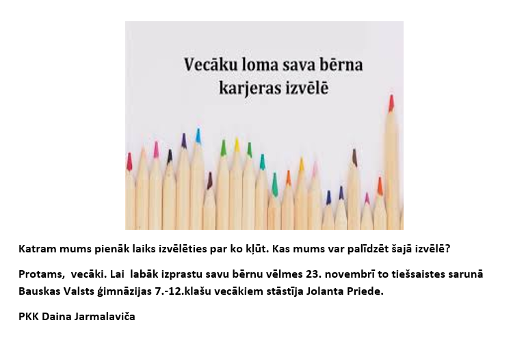 Vecāku loma sava bērna karjeras izvēlē