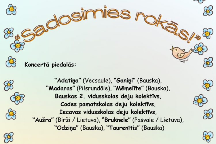 “Sadosimies rokās” 28.martā