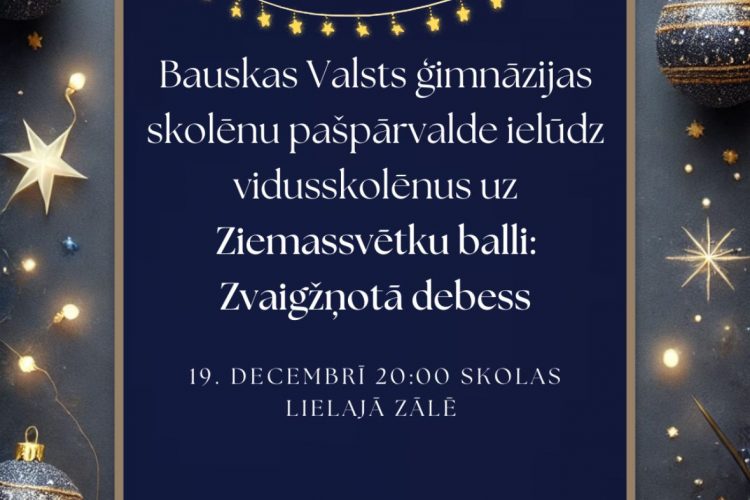 Ziemassvētku balle vidusskolēniem