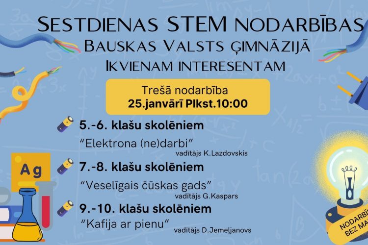 Trešā STEM nodarbība